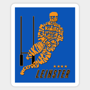 Leinster rugby fan gift Sticker